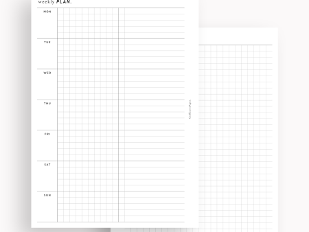 W126_WO2P | Weekly Planner & Grid Notes Sale
