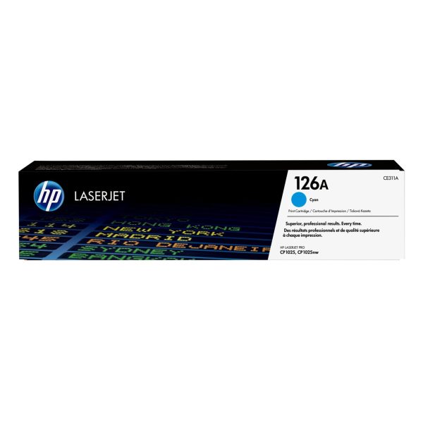 HP 126A Original LaserJet Toner Cartridge - Cyan CE311A Cheap