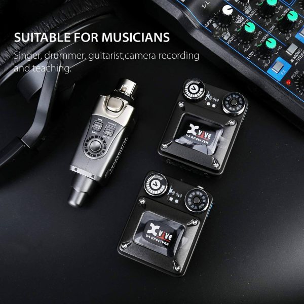 Xvive U4 Wireless IEM Transmitter + 2 Receivers For Discount