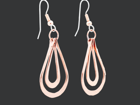 Copper Earrings by HPSilver - Copper Dangle Earrings - 0008 Supply