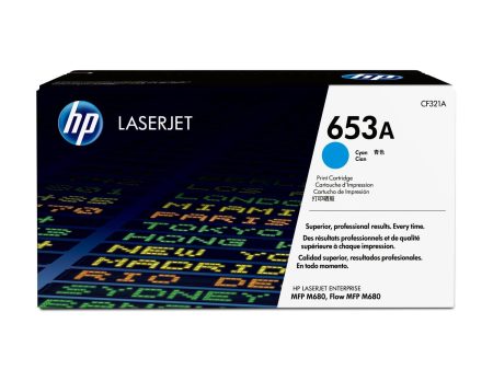 HP 653A Original LaserJet Toner Cartridge - Cyan CF321A Hot on Sale