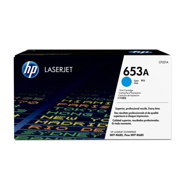 HP 653A Original LaserJet Toner Cartridge - Cyan CF321A Hot on Sale