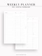 W112 | To-do List Type Weekly Schedule Planner Printable Inserts on Sale