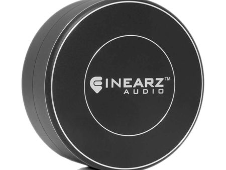 Small Round Metal Carrying Case for Inearz monitors Cheap