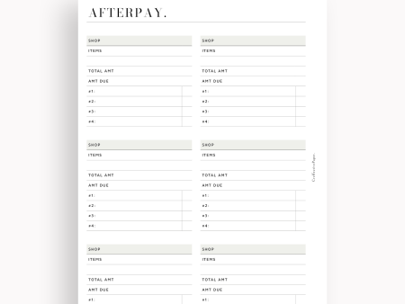 T131 | Afterpay Tracker For Discount