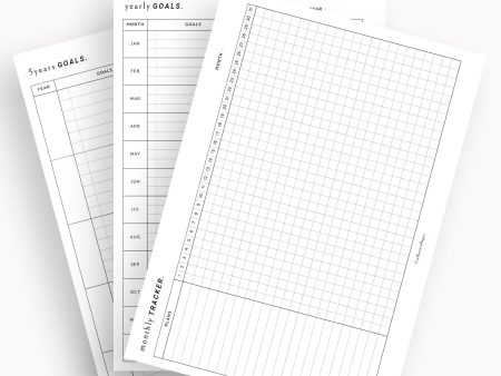 T101 | Goal Setting Planner Bundle Template for Business and Personal Sale