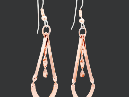 Copper Earrings by HPSilver - Copper Dangle Earrings - 0006 Online Hot Sale