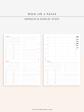 W117 | WO4P, Weekly 24-hour Schedule, To-do List Planner Template Cheap