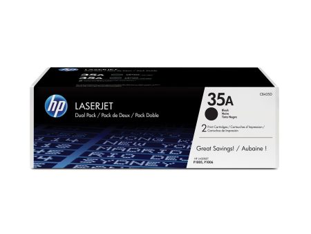 HP 35A Original LaserJet Toner Cartridge - 2-Pack Black CB435AD Fashion