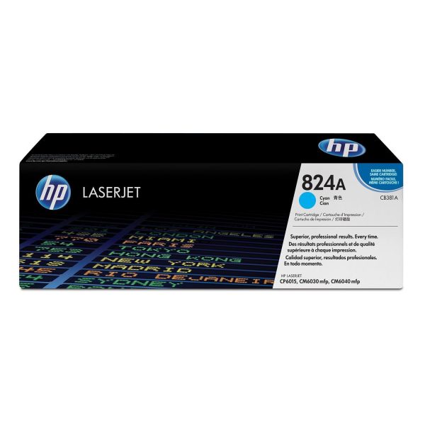 HP 824A Original LaserJet Toner Cartridge - Cyan CB381A Cheap