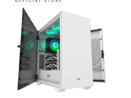 SALE!!! Darkflash DLX22 ATX Gaming Case  White Computer Case | Darkflash Casing | REFURBISH : Damage box Sale