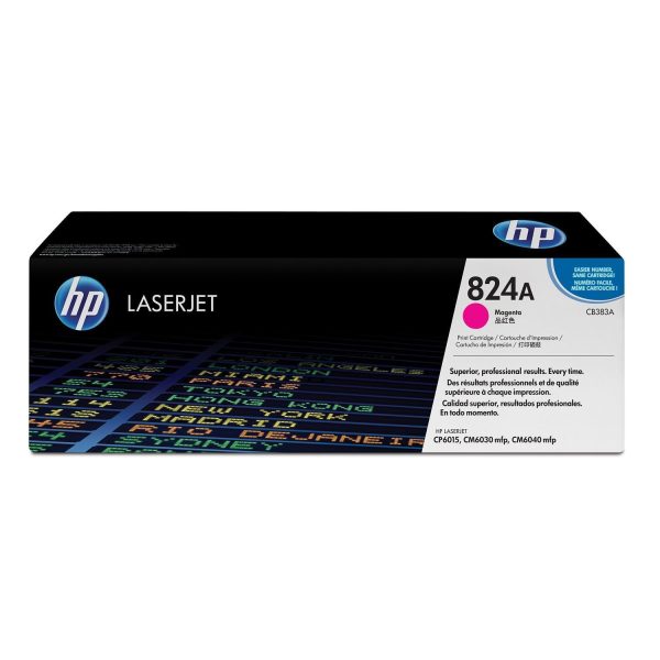 HP 824A Original LaserJet Toner Cartridge - Magenta CB383A Fashion