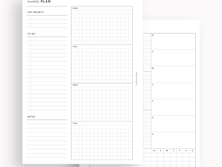 W128 | Weekly Planner, WO2P Fashion