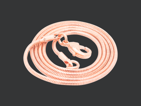 Polished Copper Snake Chain - 18 or 22 Inch For Sale