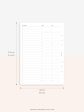 W112 | To-do List Type Weekly Schedule Planner Printable Inserts on Sale