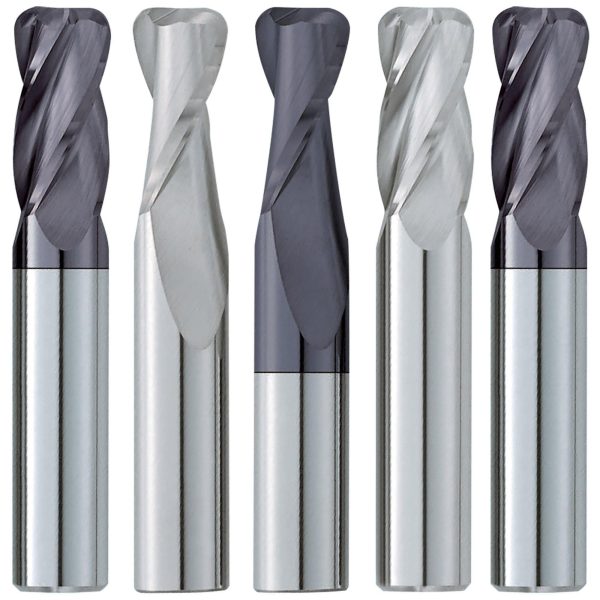 (5 Pack) 1 2  Dia. x 1-1 4  LOC x 4  OAL  Radius Carbide End Mill For Sale