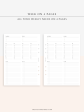 W116 | Weekly 24-hour Schedule Planner Template, WO4P Sale