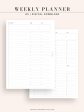 W112 | To-do List Type Weekly Schedule Planner Printable Inserts on Sale