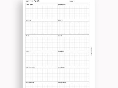 Y106 | Year on a Page, Grid Layout Online Sale