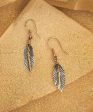 Sterling Feathers by HPSilver - Sterling Silver and Copper Feather Dangle Earrings - 2009 Discount