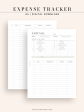 T126 | Expense Tracker in Budget, Spending Log Template Cheap