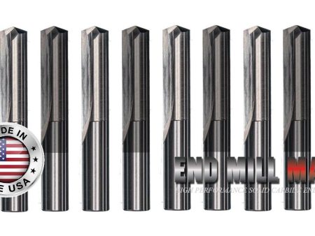 (10) Pack 1 4  x 1-3 8  LOF x 2-1 2  OAL Straight Flute Carbide Drill Bit Online Hot Sale