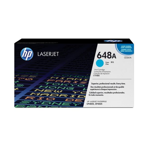 HP 648A Original LaserJet Toner Cartridge - Cyan CE261A Online Hot Sale