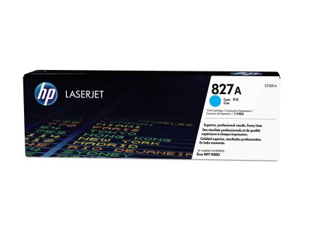 HP 827A Original LaserJet Toner Cartridge - Cyan CF301A Online now