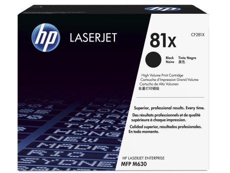 HP 81X Black High Yield Original LaserJet Toner Cartridge CF281X Supply