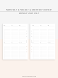 W118 | Monthly+Weekly+Review Total Planner Inserts Template, Monday Start Only Sale