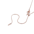 Rose Gold Adjustable Snake Chain, 24 Inch Fashion