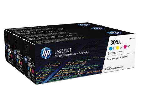 HP 305A Original LaserJet Toner Cartridge - Tri-Colour Cyan Magenta Yellow CF370AM Online now