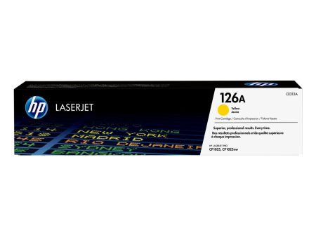 HP 126A Original LaserJet Toner Cartridge - Yellow CE312A on Sale