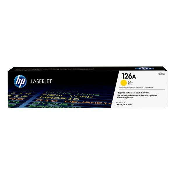 HP 126A Original LaserJet Toner Cartridge - Yellow CE312A on Sale