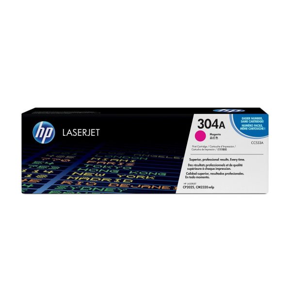 HP 304A Original LaserJet Toner Cartridge - Magenta CC533A Discount