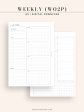 W128 | Weekly Planner, WO2P Fashion