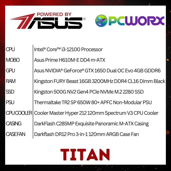 Powered by ASUS - TITAN Online Sale