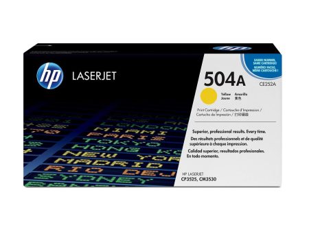 HP 504A Original LaserJet Toner Cartridge - Yellow CE252A For Discount