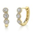 0.37CT DIAMOND HUGGIE EARRING For Discount