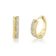 0.19CT DIAMOND HUGGIE EARRING For Cheap