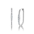 0.29CT DIAMOND OVAL HOOP EARRING For Discount