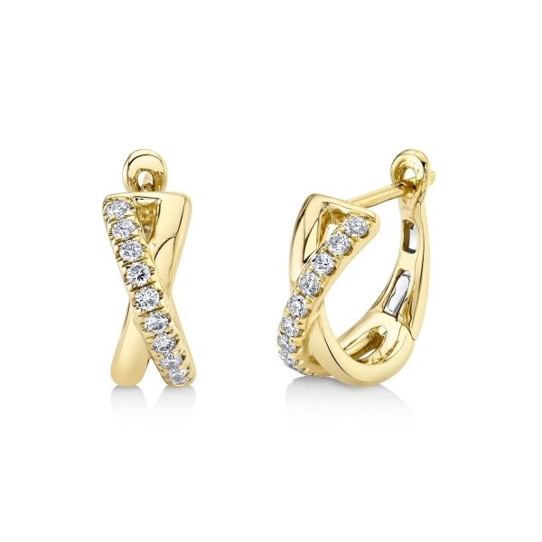 0.25CT DIAMOND HUGGIE EARRING For Discount