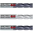 (3 Pack) 1  x 2-1 4  x 5  Long Square Carbide End Mill For Sale