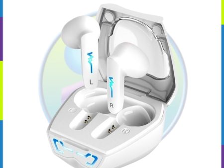 Genius HS-M920 Bluetooth 5.0 Earbuds with LED light Noise Reduction White Discount