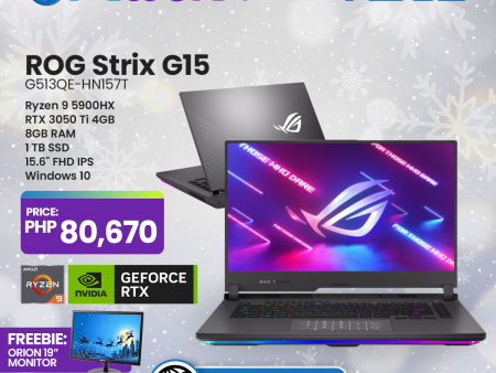 ASUS ROG STRIX G15 G513QE-HN157T NVIDIA® GeForce RTX™ 3050Ti | Free Monitor Hot on Sale