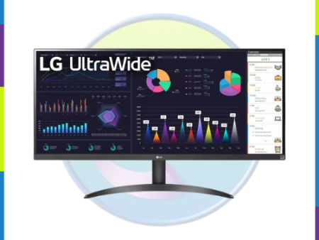 LG 34WQ500-B 34  UWFHD 75hz IPS 5ms 2560x1080 DP HDMI Monitor Hot on Sale