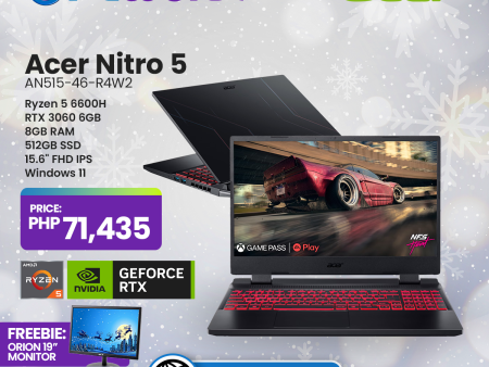 Acer Nitro AN515-46-R4W2 NVIDIA® GeForce RTX™ 3060, 6GB Gaming PC For Sale