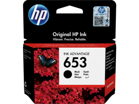 HP 653 Black Original Ink Advantage Cartridge Online Hot Sale