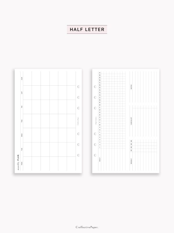 M130 | Monthly Planner (MO2P) Supply