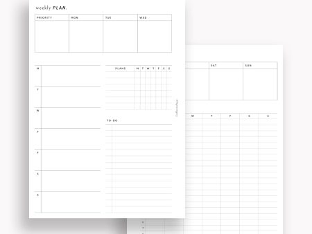 W129 | Weekly Planner, WO2P For Cheap